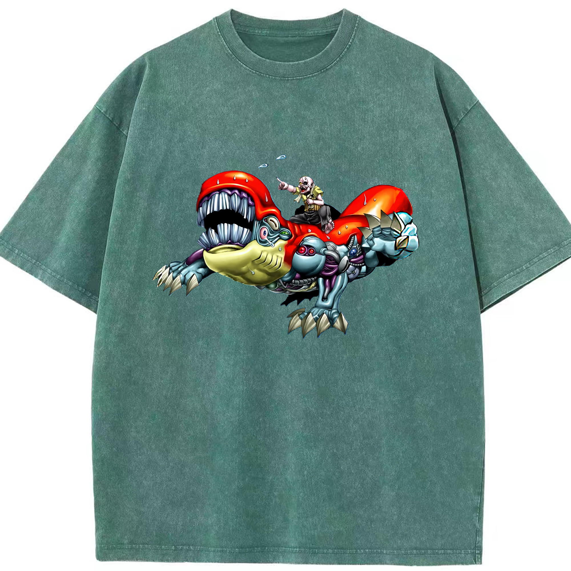 （画像用） 遊☆戯☆王 Yu-Gi-Oh! 綿100% ヴィンテージ風 半袖Tシャツ（フロントプリント）
